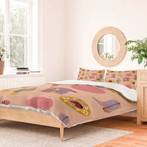 Deny Designs Carriecantwell Disco Cowgirl King Duvet and Sham Set (2-3pc Set) - 1 of 4