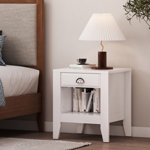 Industrial End Side Table Storage Space with Faux Wood-Christopher Knight Home - 1 of 4