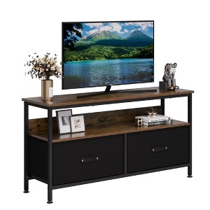 Whizmax Dresser TV Stand, Entertainment Center with Fabric Drawers, Media Console Table with Open Shelves for TV up to 50 inch for Bedroom,Living Room - 1 of 4