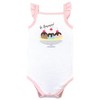 Hudson Baby Infant Girl Cotton Sleeveless Bodysuits 5pk, Banana Split - 2 of 4