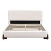 Christopher Knight Home Marry White Boucle Upholstered Wood Bed - 4 of 4