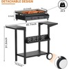 SUGIFT 3-Burner 30000 BTU Propane Gas Grill with Side Board - 3 of 4