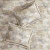 Lyngins 7-Piece Textured Cotton Blend Comforter Set, Luxury Modern Bedding Set with Comforter, Shams, Bed Skirt & Decorative Pillows - 3 of 4