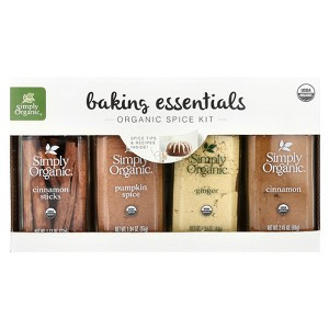 Simply Organic Baking Essentials, Organic Spice Kit, 4 Spices - 1 of 3