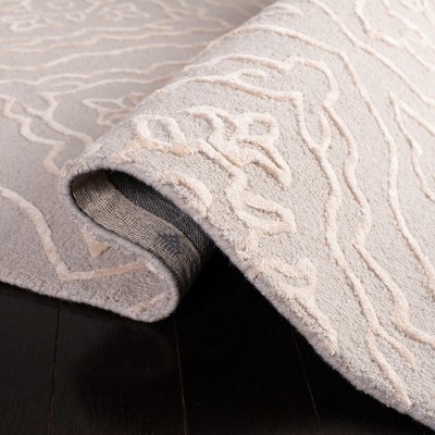 Manchester Light Blue and Taupe Hand Tufted Wool Area Rug