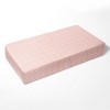 Bacati - Ikat Coral Stripes Muslin 100 percent Cotton Universal Baby US Standard Crib or Toddler Bed Fitted Sheet - 2 of 4