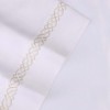 Luxury 1000 Thread Count Premium Cotton Infinity Scroll Embroidered Pillowcases Set of 2 by Blue Nile Mills - 2 of 3