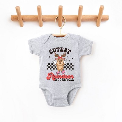 The Juniper Shop Cutest Reindeer At The Pole Baby Bodysuit