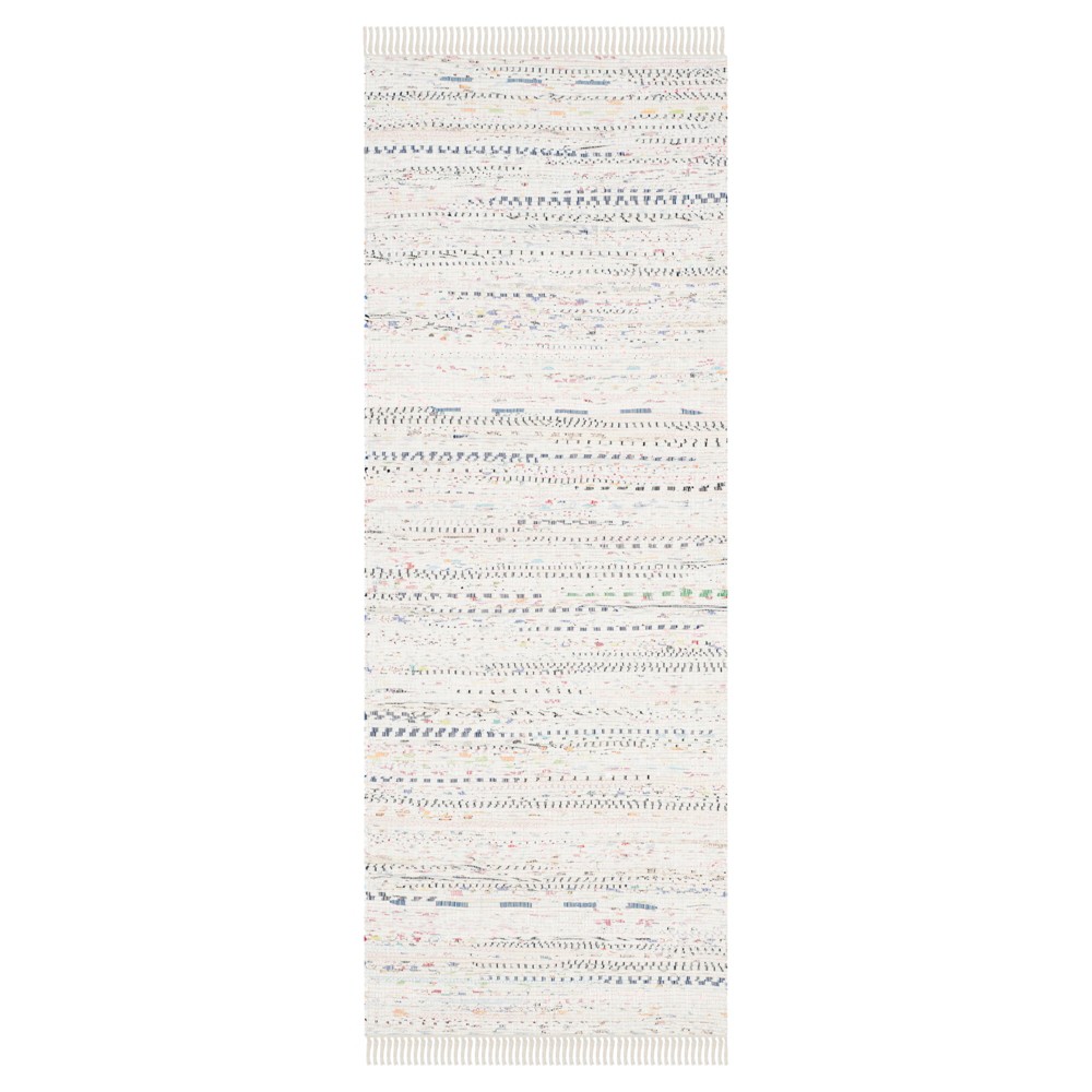 Huddersfield Runner - White / Multi (2'3inx8' ) - Safavieh