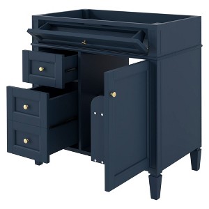 NicBex Bathroom Vanity with Sink/without Sink,Modern Bathroom Sink Vanity with 2 Drawers,30 inch Bathroom Sink Cabinet,Gray/Green/Blue/Black - 1 of 4