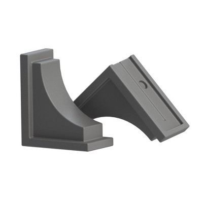 Nantucket Decorative Brackets Graphite Gray - Mayne