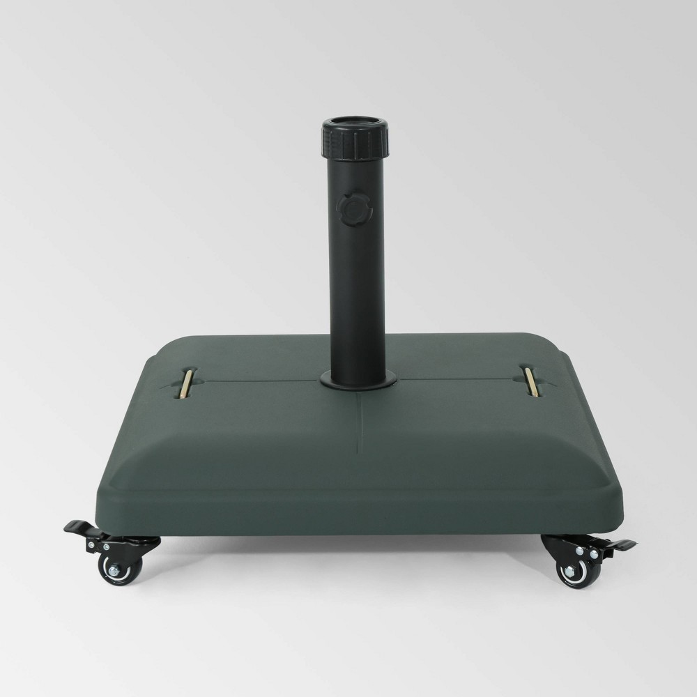 80lb Hayward Square Concrete Umbrella Base Green Christopher Knight Home