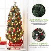 Whizmax 4.5FT Pre-lit Artificial Sleigh Ride Base Christmas Tree with 85 PCS Incandescent Warm White Lights,Lighted Xmas Tree, 85 Incandescent Lights - 2 of 4