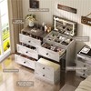 Fredees 3-in-1 Vanity Desk with LED Flip Top Mirror and Hidden Storage - 4 of 4