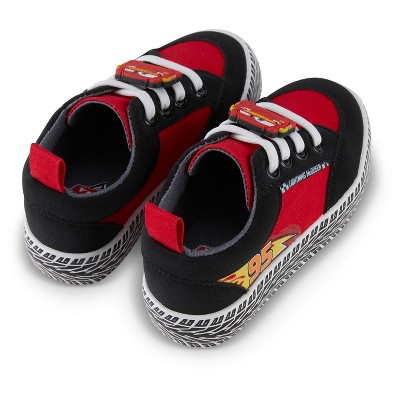 Disney Boys Toddler Cars Low Top Sneaker - Lightning McQueen Shoes - Lightning McQueen, Mater, Doc Hudson, and Sally Lace Up Low Top Sneaker (Black Red, 5) — фото 6