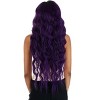HalloweenCostumes.com One Size Fits Most  Women  Long Dark Purple Wavy Wig, Purple - 2 of 3