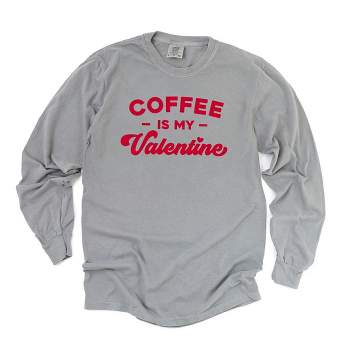 Simply Sage Market Women's Coffee Is My Valentine Long Sleeve Garment Dyed Tee