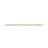 Haus of Brilliance 10K Yellow Gold over Silver 1.0 Cttw Diamond Cluster X Link Tennis Link Bracelet - 4 of 4