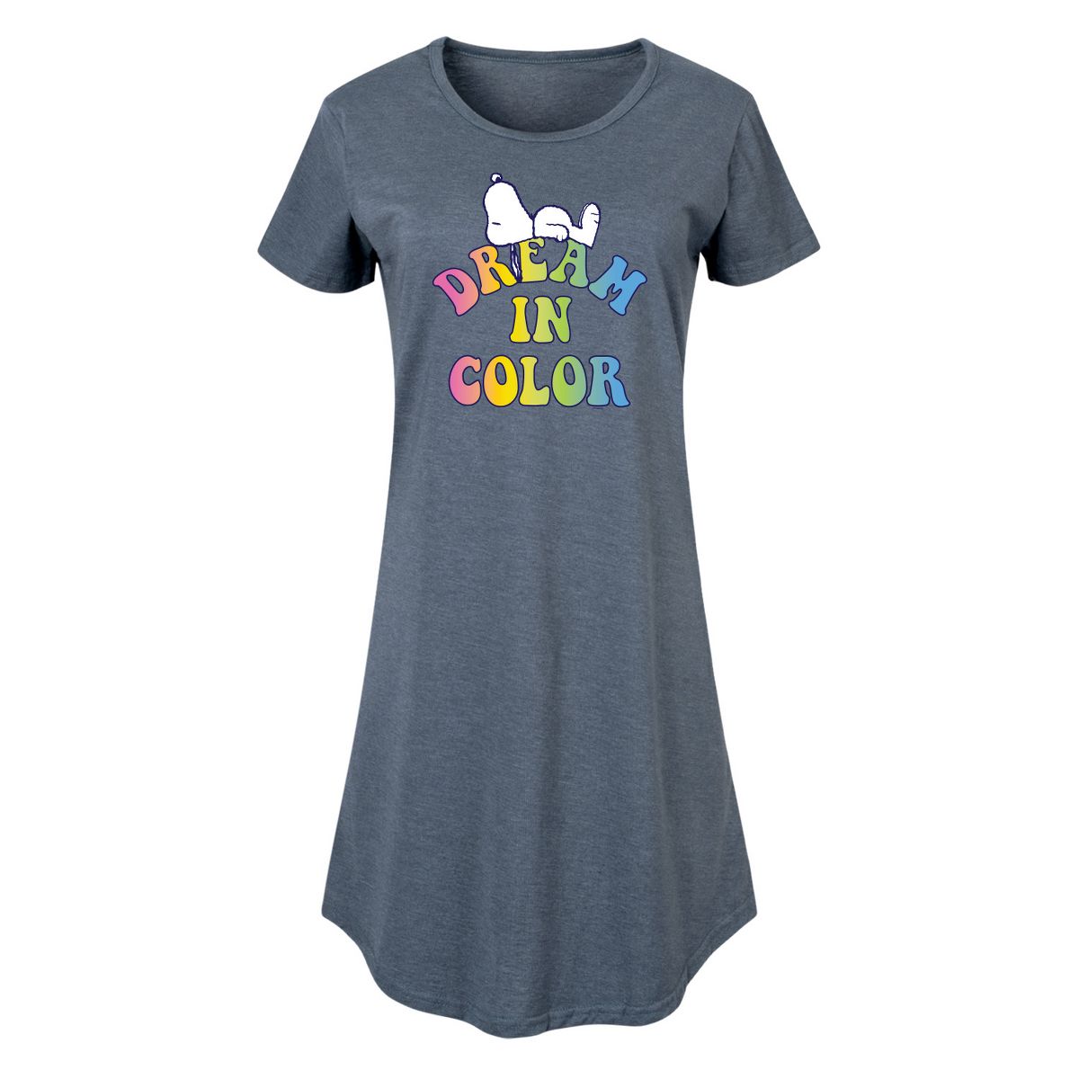 Women's - Peanuts - Dream In Color Graphic T-shirt Dress