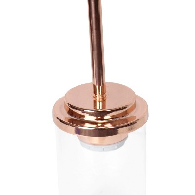 Rose Gold Farmhouse 53" Adjustable Hanging Glass Pendant Light