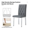 Sapphtopaz Modern Dining Chairs Upholstered Chair with Button Tufted and Metal Legs Chairs for Dining Room, Kitchen - 4 of 4