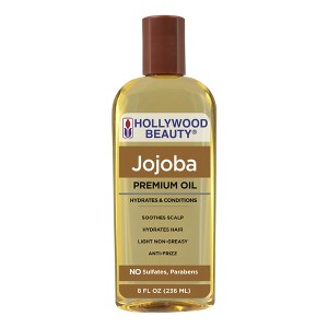 Hollywood Beauty Jojoba Hair, Scalp, and Skin Oil - 8 fl oz - 1 of 4