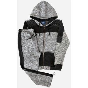 Men's Reef-Tech Fleece Sweatsuit biker stitch Set - 1 of 4