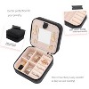 HTUTWOO Travel jewelry case Travel jewelry box Travel Jewelry Organizer Small Jewelry Organizer Box for Girls Women with Mirror - 3 of 4