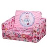 Qaba Kids Fold-Out Couch/Chair Lounger with Space-Themed Washable Fabric & Removable Cushion for 3-6 Years Old Children, Pink - 4 of 4