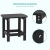 Sonkuki Patio HIPS Adirondack Side Table, Outdoor Square End Table - 4 of 4