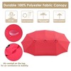 Yescom 14' Double-sided Twin Patio Umbrella Sun Shade UV30+ Water Fade Resistant Crank Outdoor Garden Market - 3 of 4