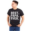 Men's Best Papa Ever World's Coolest Father Graphic T Shirt Tees Brisco Brands - 3 of 4