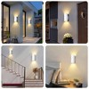 DAKAFUL Modern Outdoor Wall Sconce,Aluminum Square Up Down LED Light, Waterproof Exterior Fixture for Porch/Patio/Garden/Garage(2-Pack) - 2 of 4