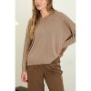 August Sky Women's Rib Lightweight Pullover Sweater - 4 of 4