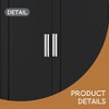 Tall Bathroom Storage Cabinet, Cabinet with Two Doors and Drawers, Adjustable Shelf, MDF Board - Leovsnove - 4 of 4