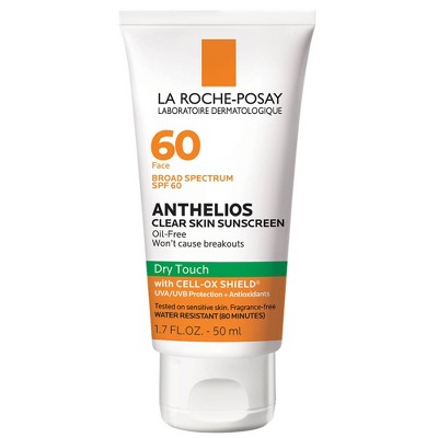 La Roche-Posay Anthelios Clear Skin Dry Touch Face Sunscreen for Acne Prone Skin - SPF 60 - 1.7oz