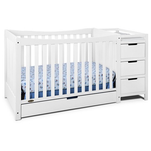 Graco Remi 4 In 1 Convertible Crib And Changer White Target