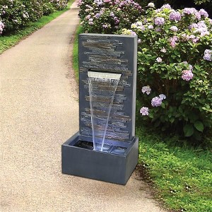 Design Toscano Modern Cascading Waterfall Wall Fountain - 1 of 3