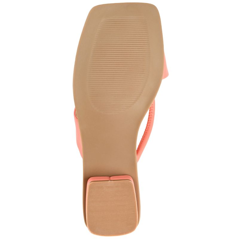 Journee Collection Womens Mina Tru Comfort Foam Flip Flop Low Block Heel Sandals, 6 of 11