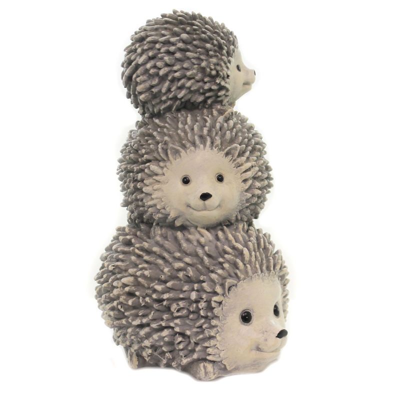 Home & Garden 10.5" Stack Hedgehog Statue Spiny Woodland Animal Roman, Inc  -  Outdoor Sculptures And Statues, 3 of 4