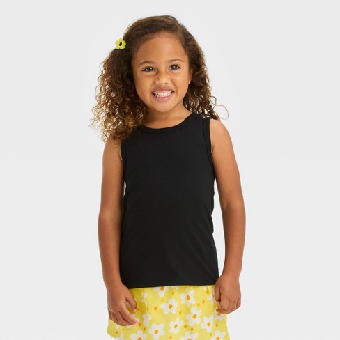 Toddler Girls' Tank Top - Cat & Jack™ Black 5T