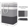Paaaawaters Large Collapsible Laundry Basket Hamper with Easy Carry Handles，Freestanding Clothes Hampers for Laundry, Bedroom - 3 of 4