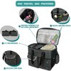 PetAmi Dog Travel Bag, Pet Supplies Organizer with Pockets, Food Container Collapsible Bowls, Gift Accessories Weekend Camping - 4 of 4