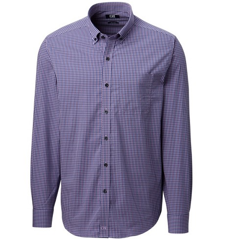 Beams Plus Men's Button Down Gingham Oxford Shirt in Blue Beams Plus
