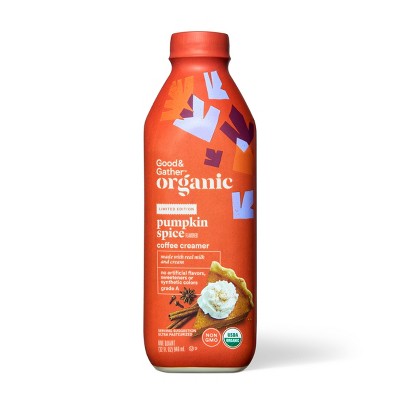 Organic Pumpkin Spice Coffee Creamer - 32 fl oz - Good & Gather™