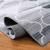 Washable Geometric Runner Rug, Soft Non-Slip Low Pile Carpet for Kitchen Hallway Bedroom Laundry Bathroom - 3 of 4