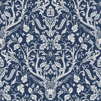 NuWallpaper Escape to the Forest Peel & Stick Wallpaper Navy