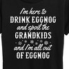 Women's - Instant Message - Drink Eggnog And Spoil The Grandkids Christmas Short Sleeve Graphic T-Shirt - 2 of 4