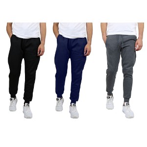 Blue Ice Men's Modern Fit  Heavyweight Classic Fleece Jogger Sweatpants- 3 Pack - 1 of 1