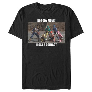 Men's Power Rangers Contact Lens Meme T-Shirt - 1 of 4